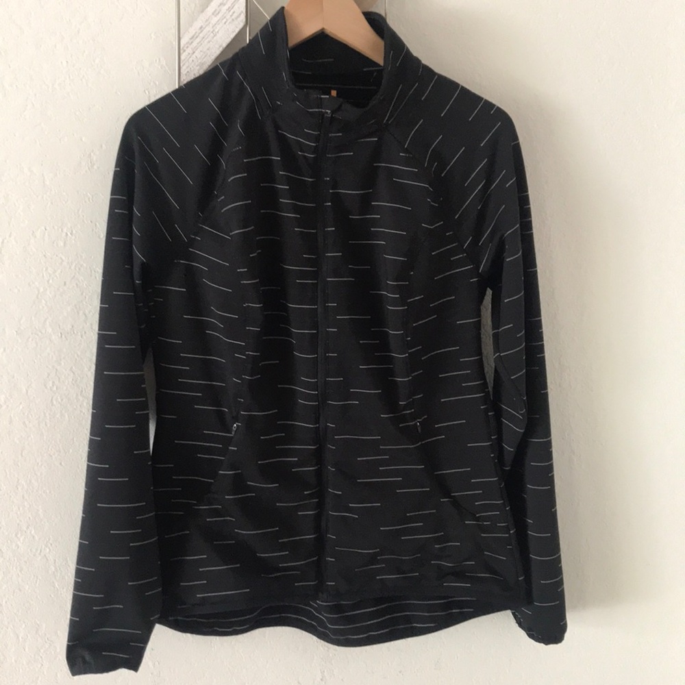 Lucy pinstripe tech workout jacket
